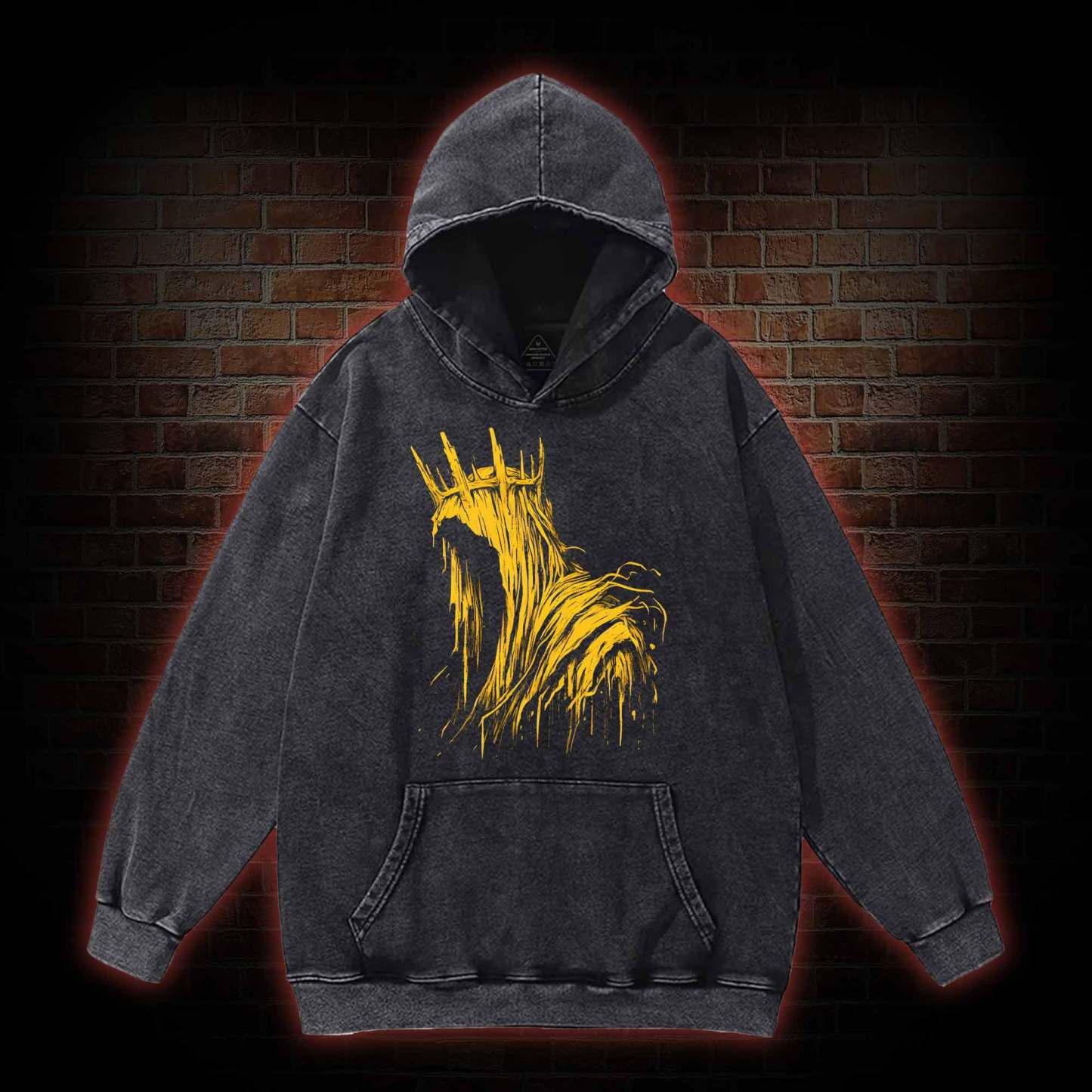 The King in Yellow Cthulhu Washed Hoodie
