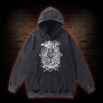 Hello Good Hunter Washed Hoodie