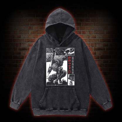 Berserk Guts Washed Hoodie