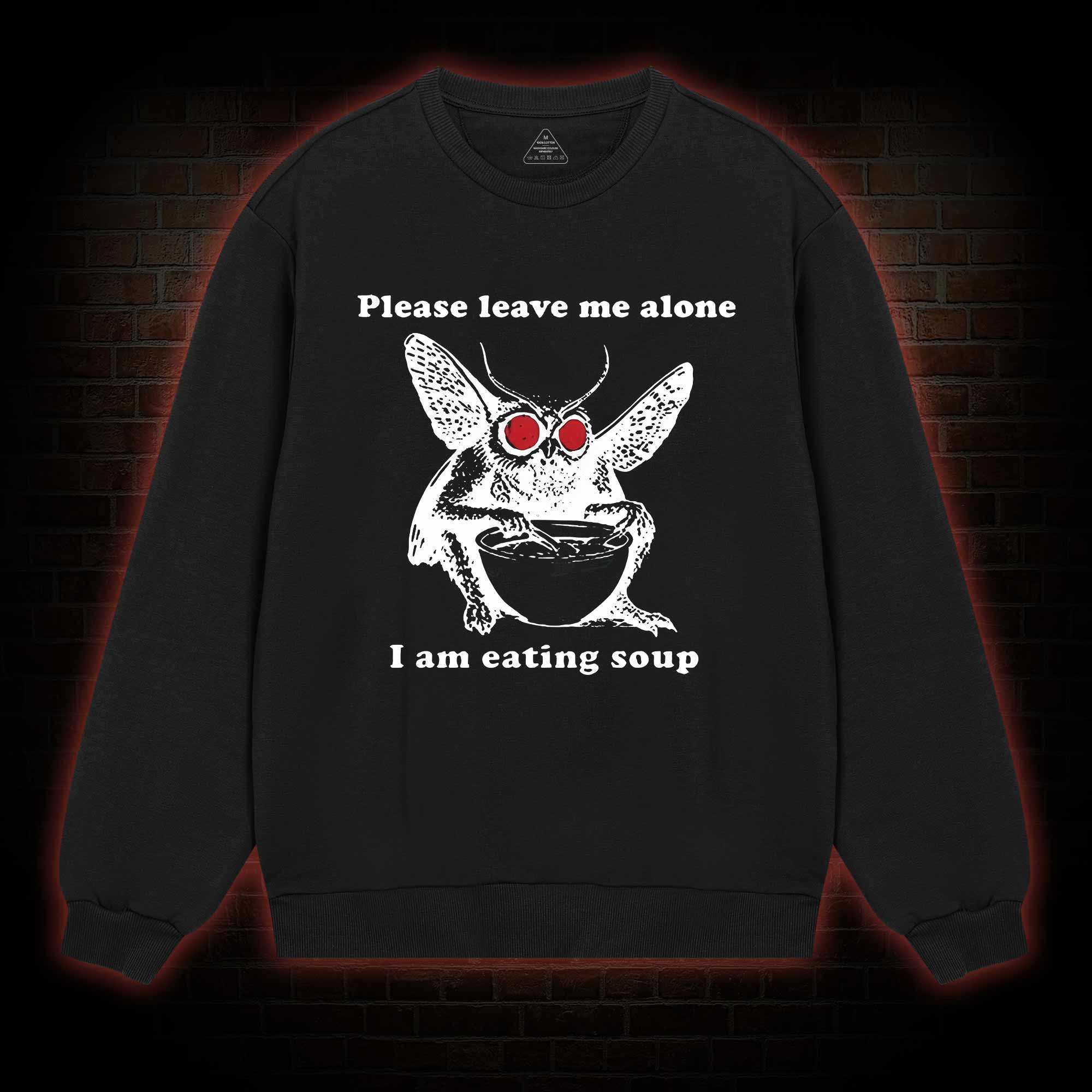 Mothman Eating Soup Sweatshirt