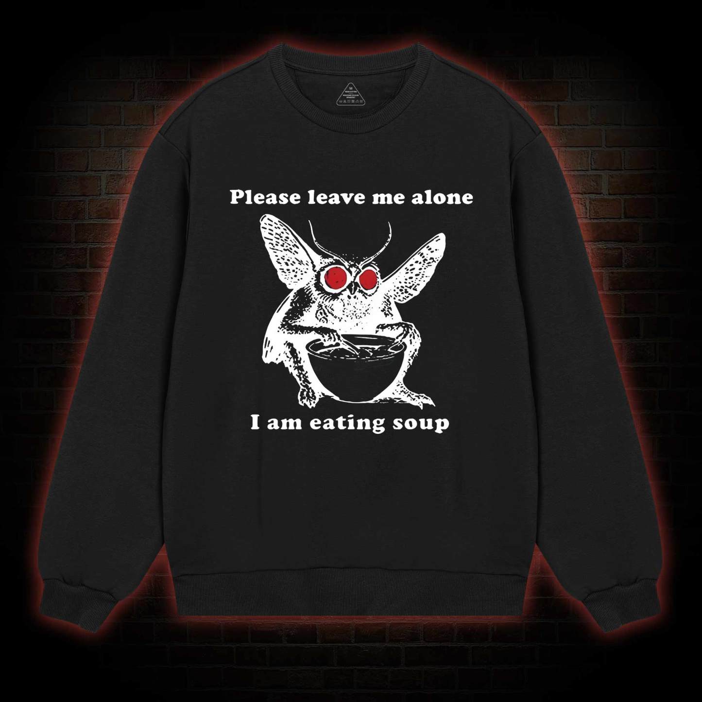 Mothman Eating Soup Sweatshirt