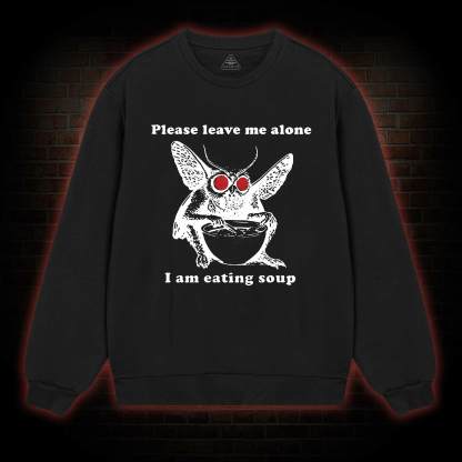 Mothman Eating Soup Sweatshirt