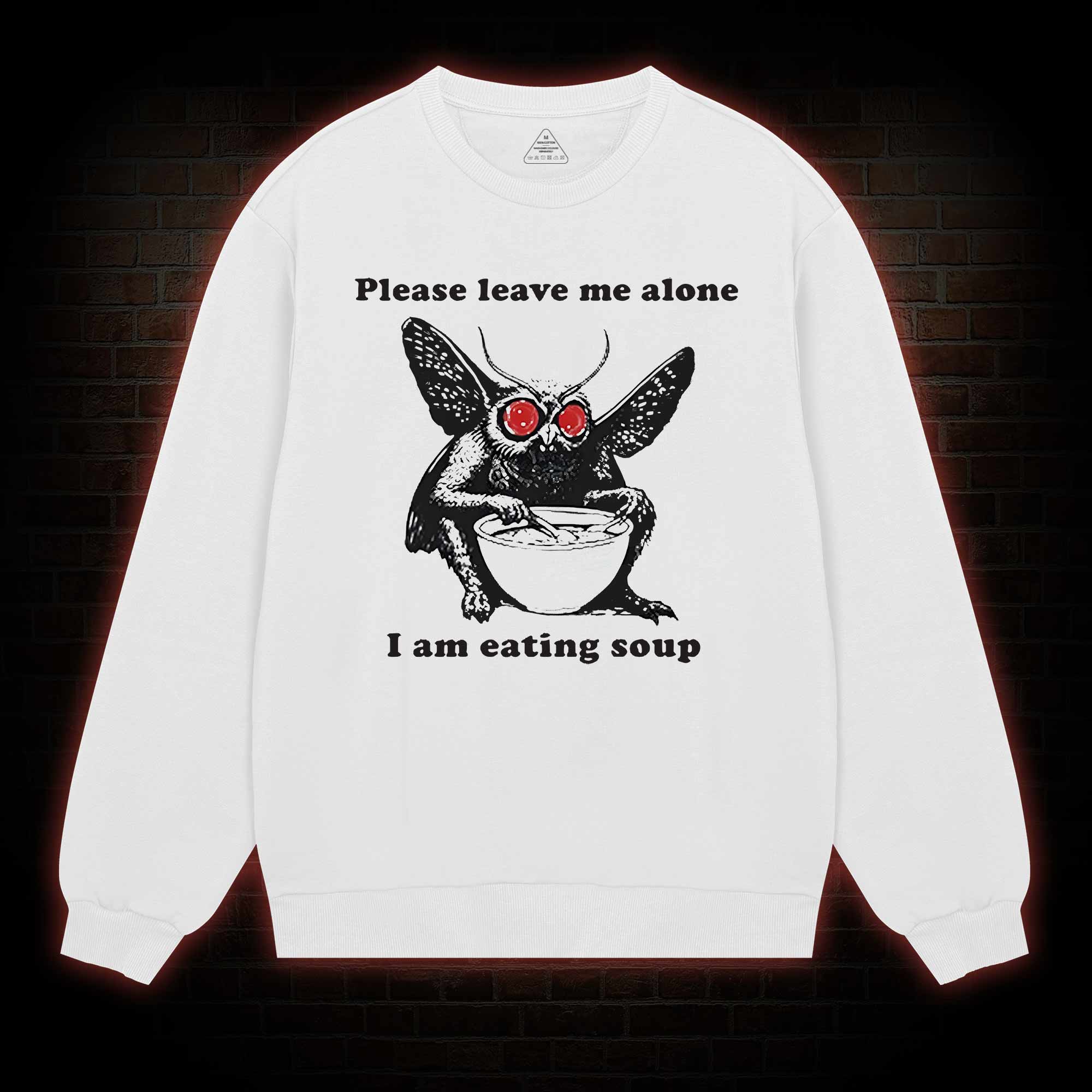 Mothman Eating Soup Sweatshirt