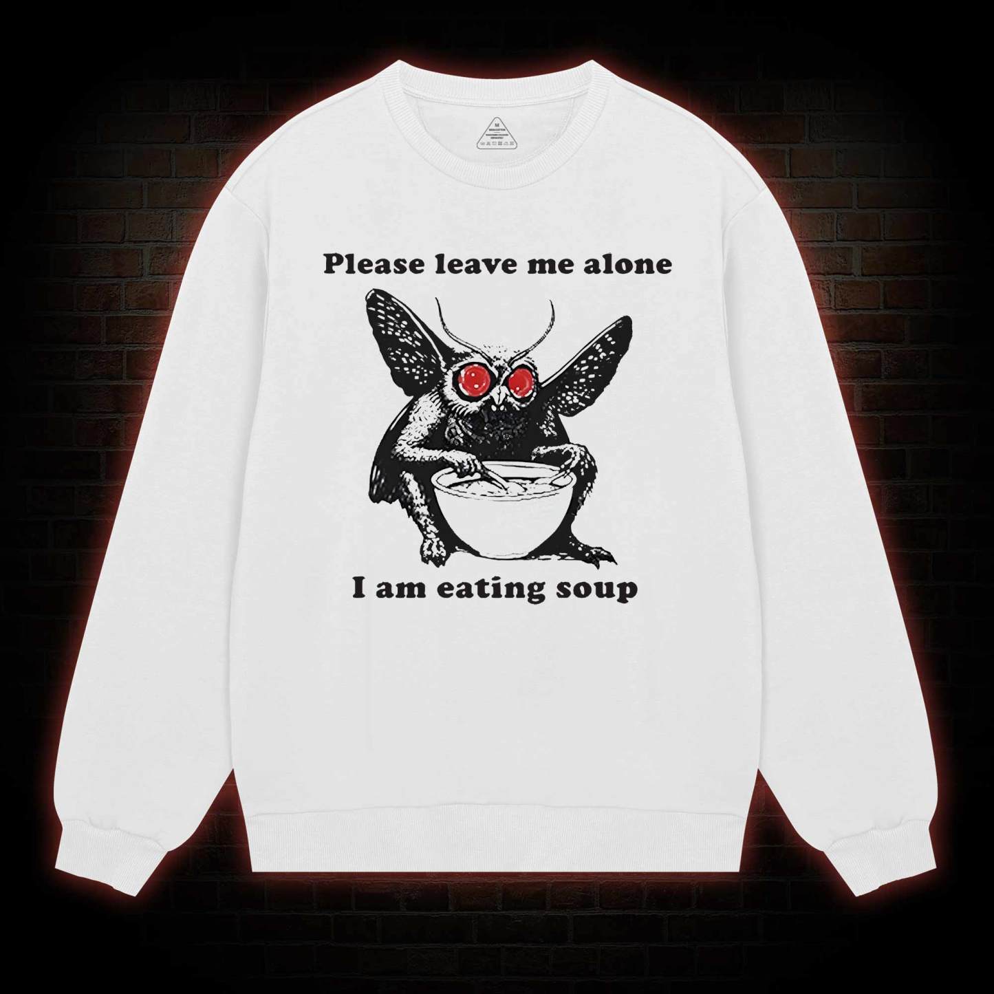 Mothman Eating Soup Sweatshirt