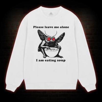 Mothman Eating Soup Sweatshirt