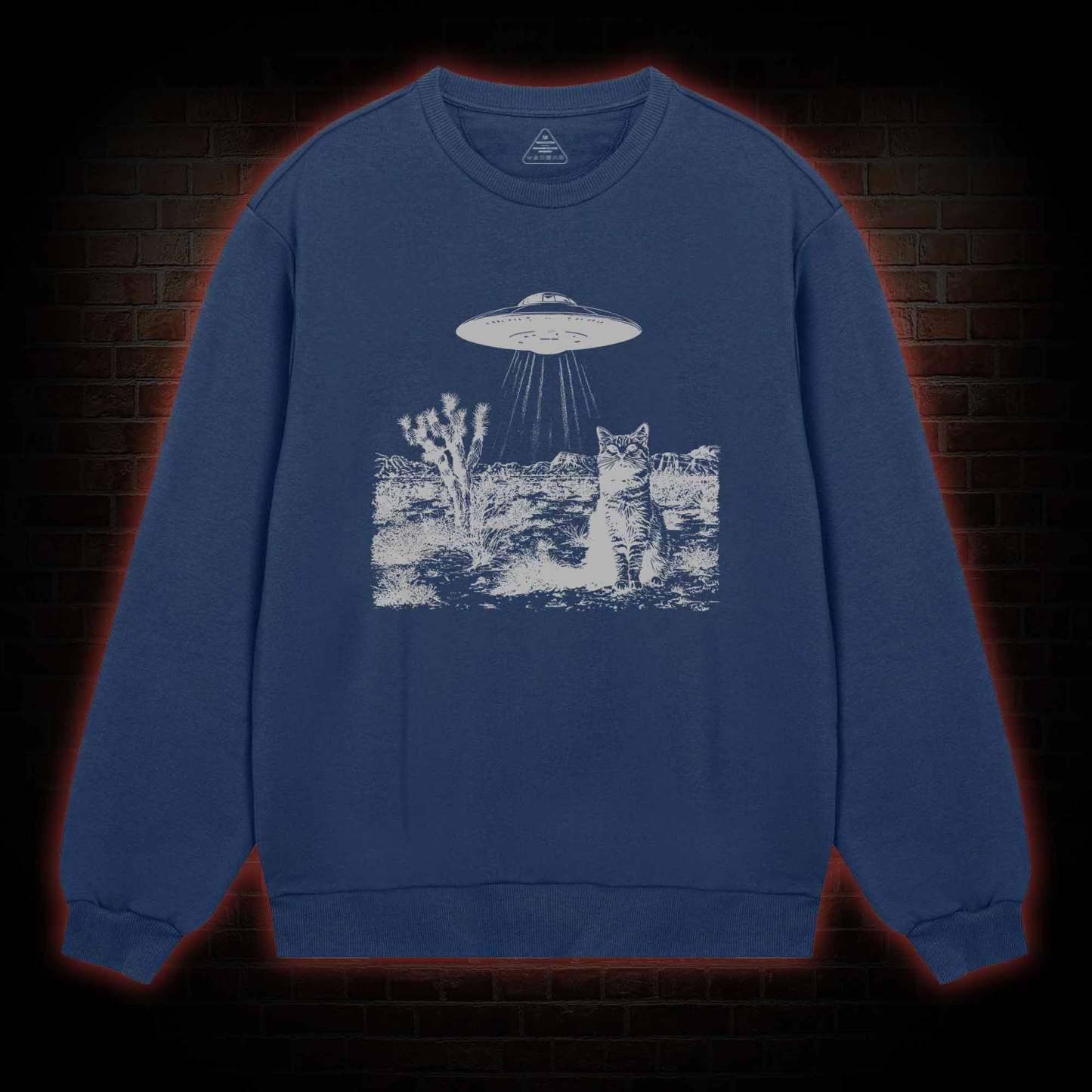 Ufo Cowboy Cat Sweatshirt