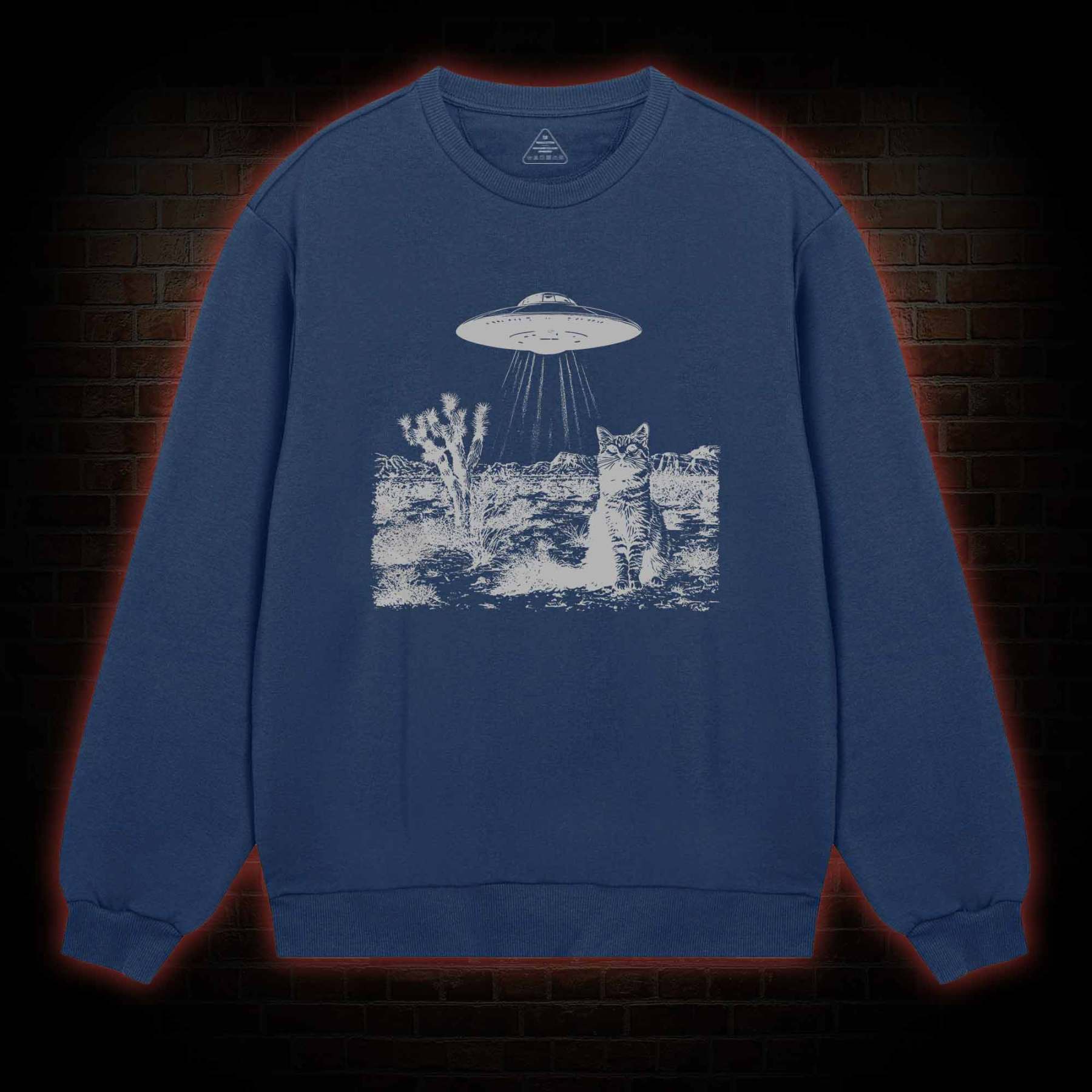 Ufo Cowboy Cat Sweatshirt