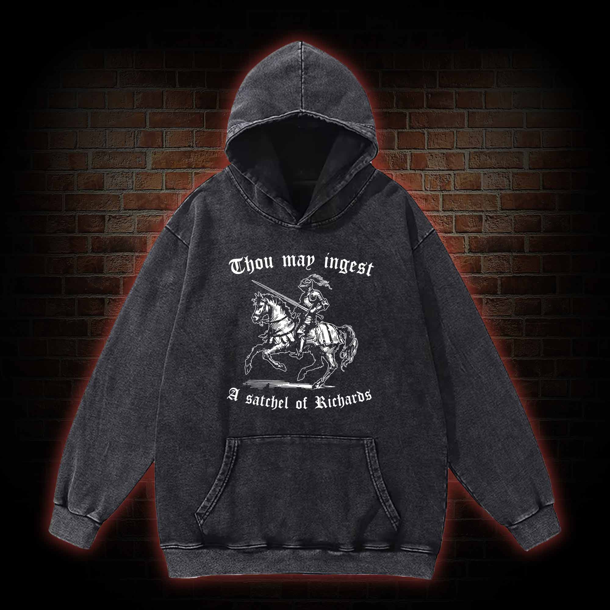 Thou May Ingest A Satchel of Richard Washed Hoodie