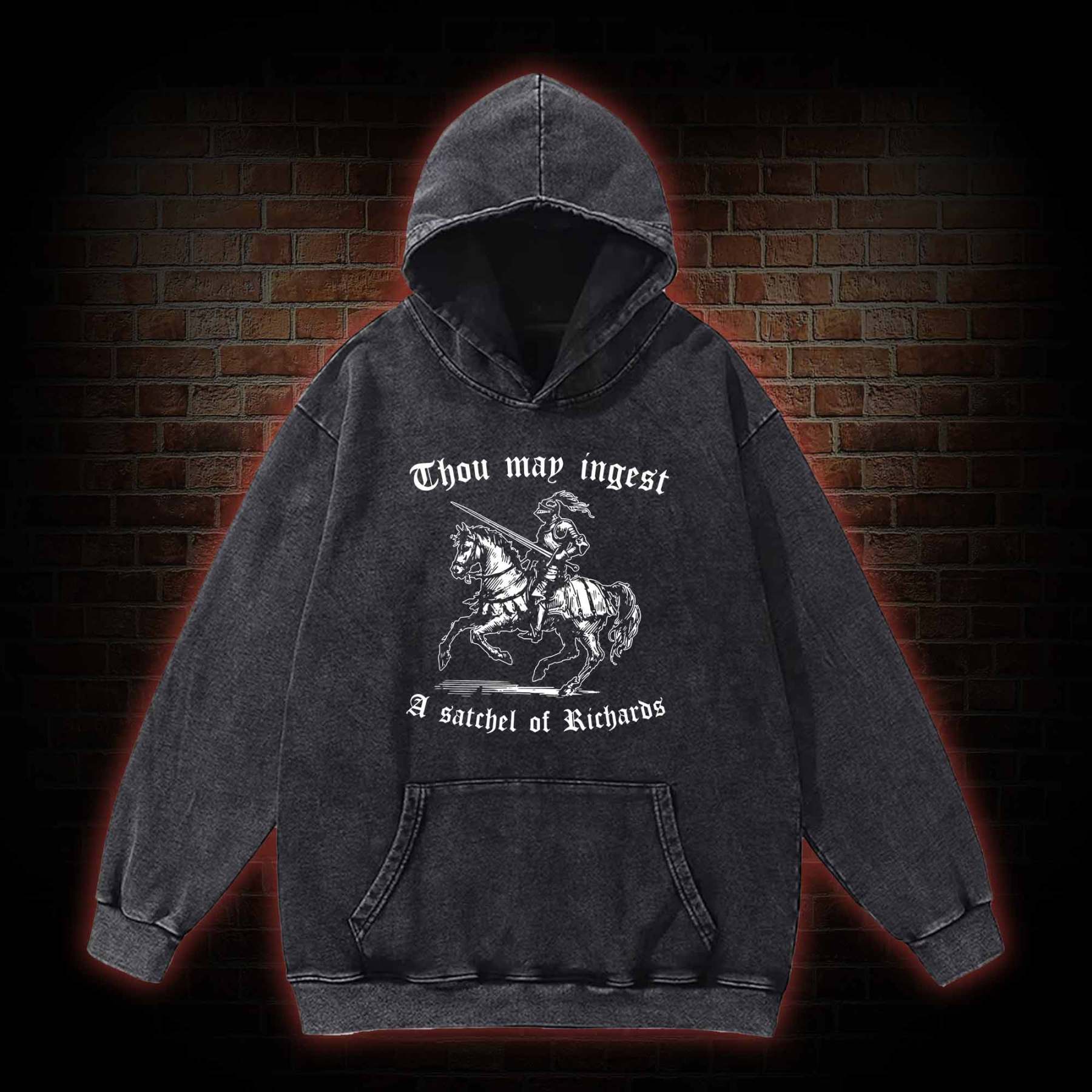 Thou May Ingest A Satchel of Richard Washed Hoodie
