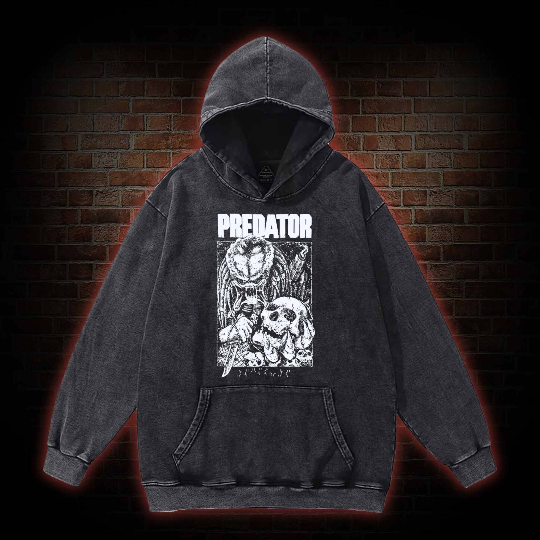 Skull Hunter Washed Hoodie