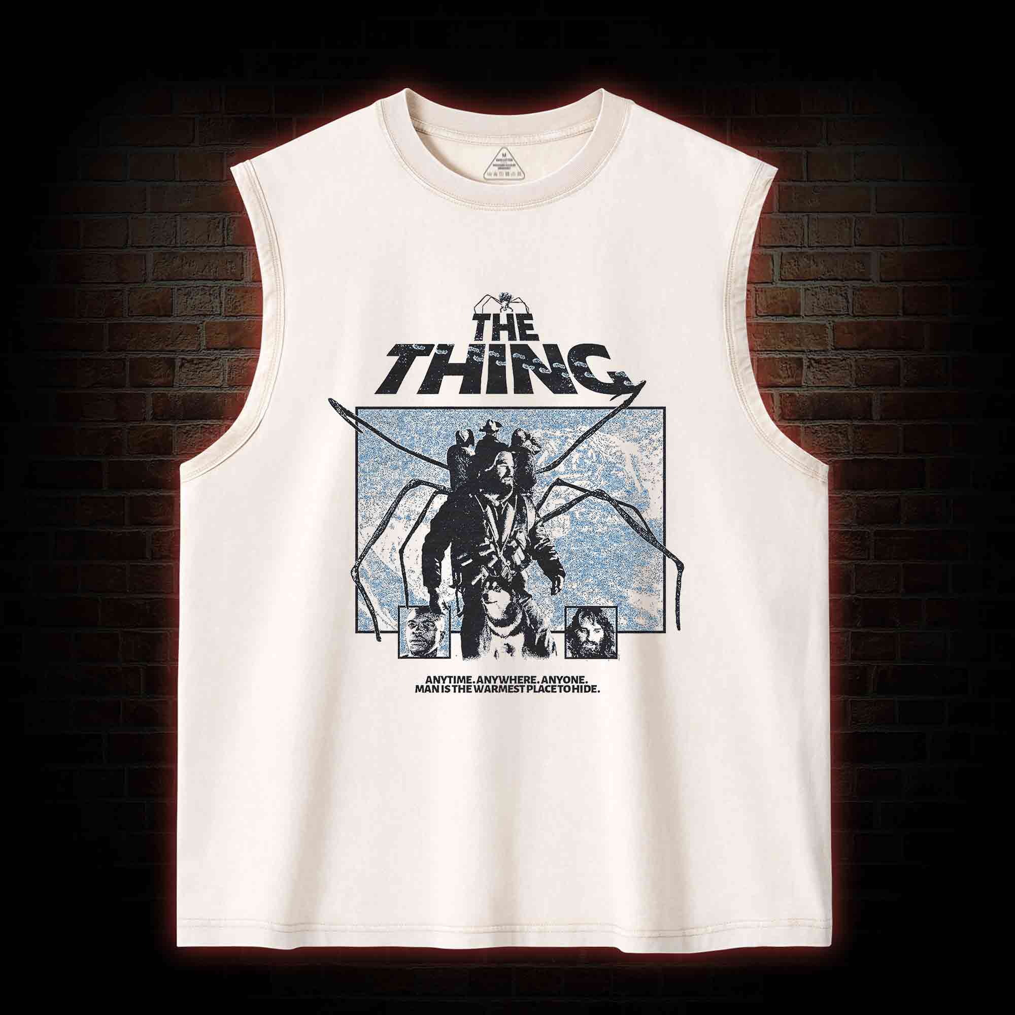 Man Is The Warmest Place To Hide Washed Tank Top