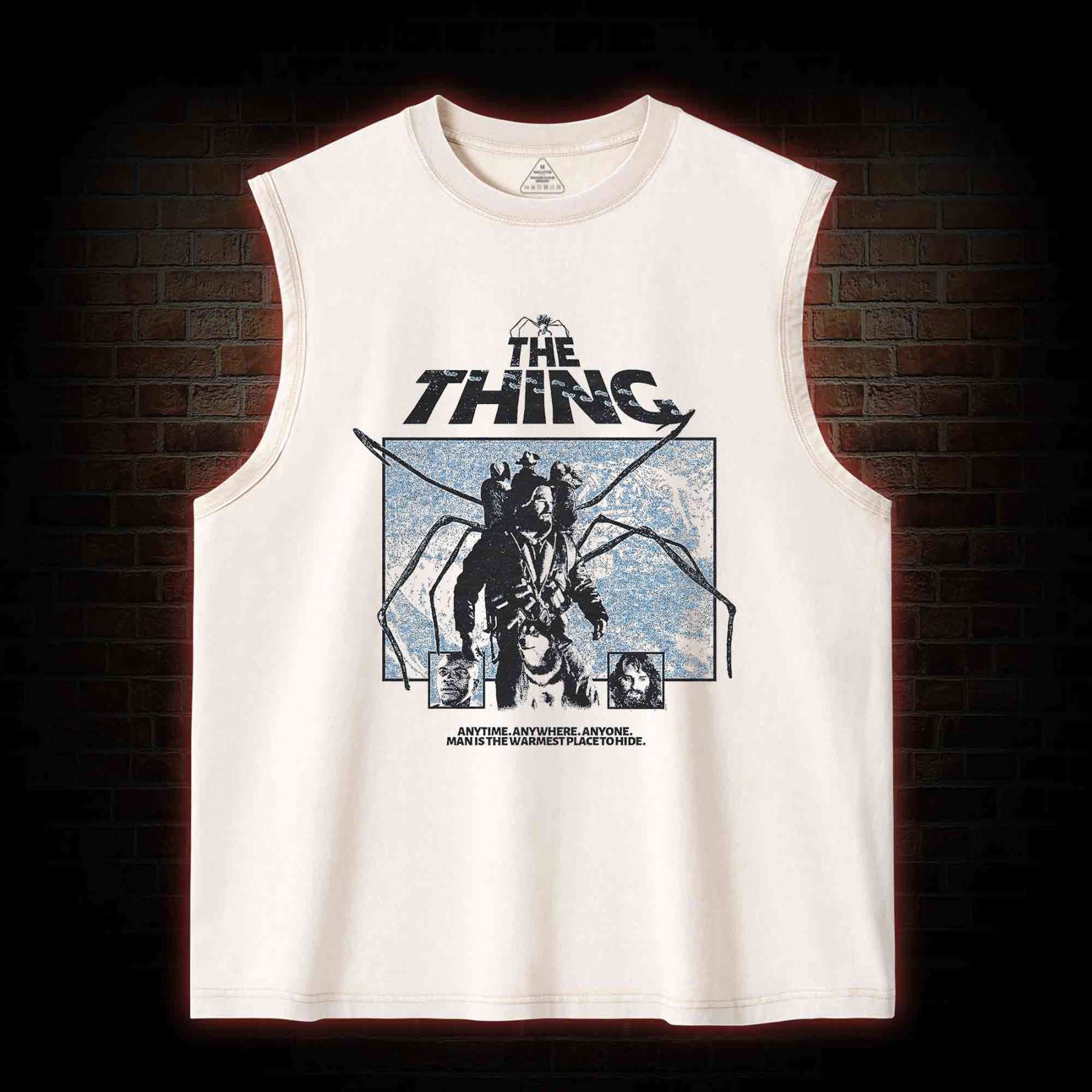 Man Is The Warmest Place To Hide Washed Tank Top