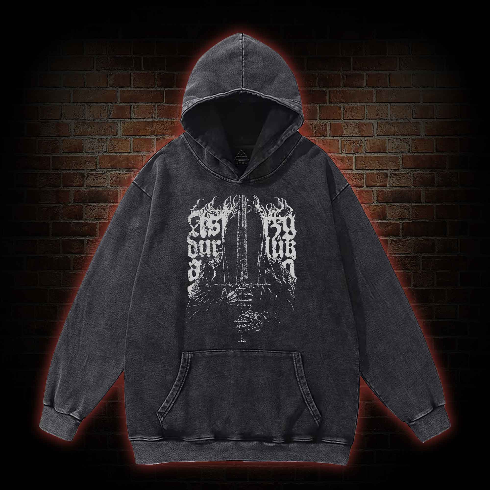 Black Rider Washed Hoodie