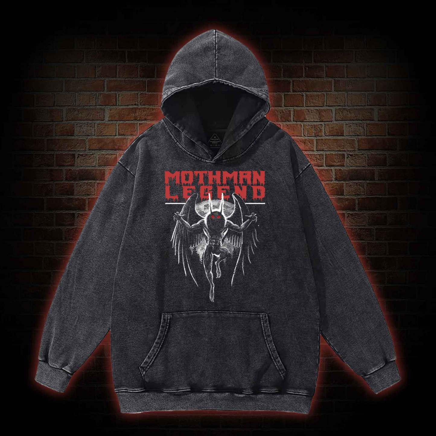 Mothman Legend Washed Hoodie
