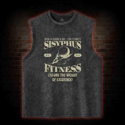 Sisyphus Fitness Washed Tank Top