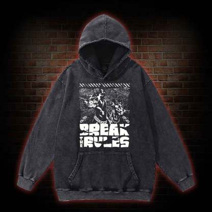 Break the Rules Washed Hoodie