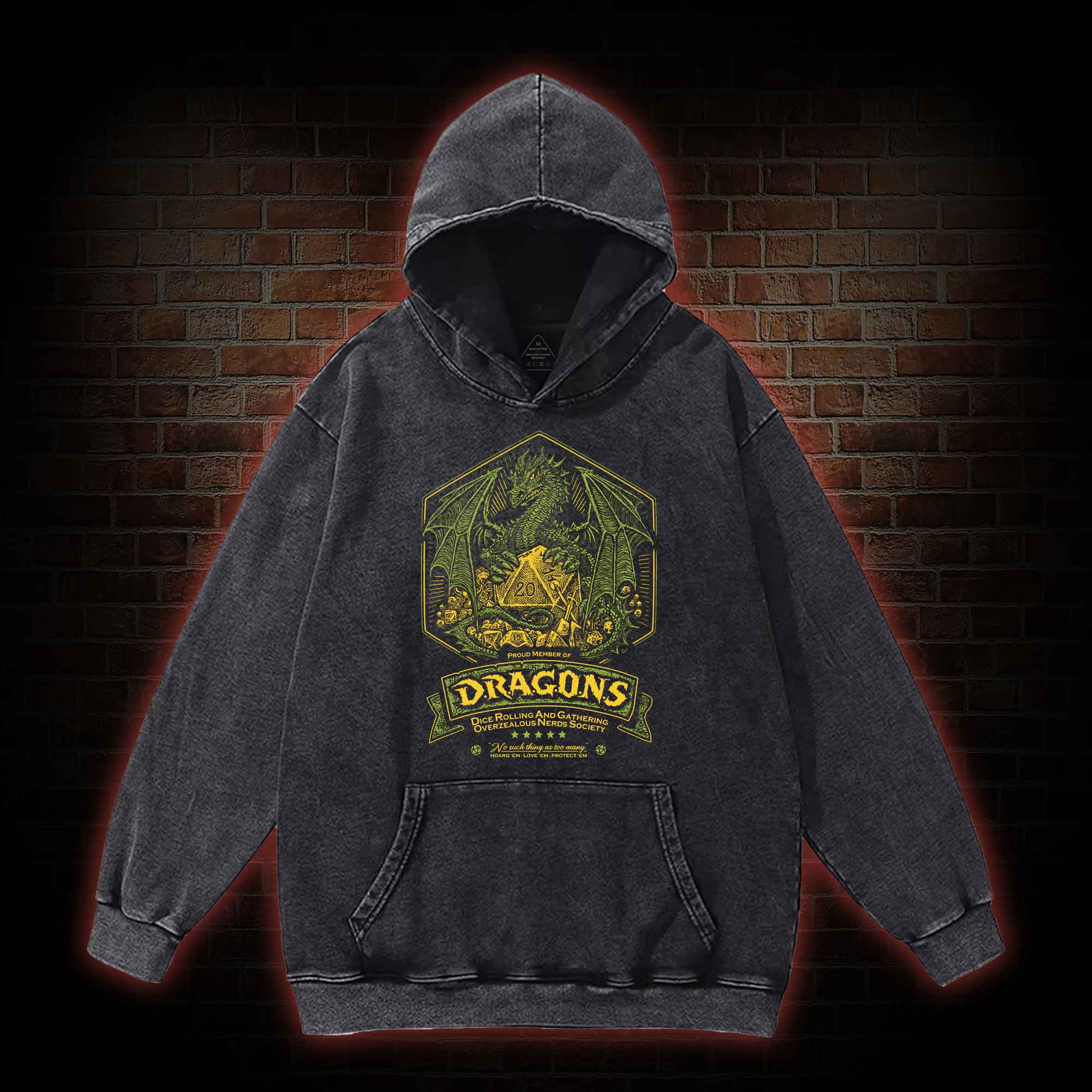 The Dragons Washed Hoodie
