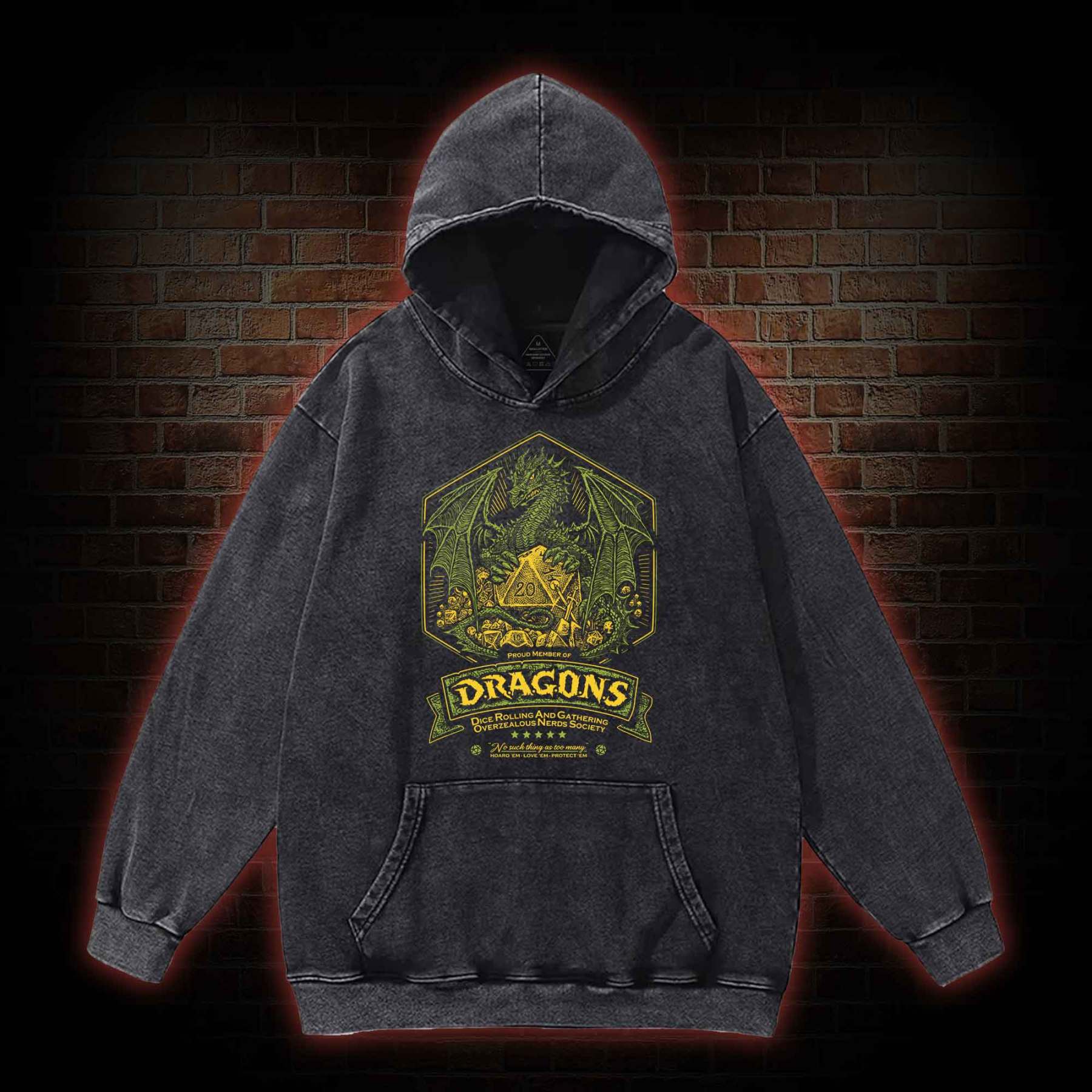 The Dragons Washed Hoodie