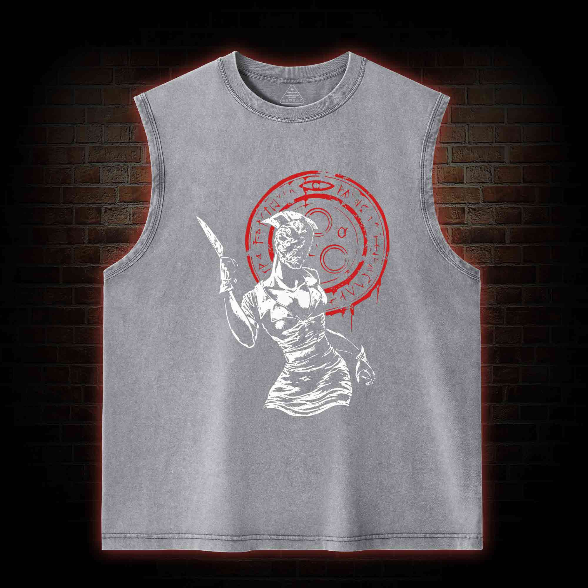 Hell-o Nurse Washed Tank Top