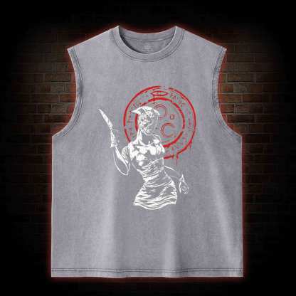 Hell-o Nurse Washed Tank Top