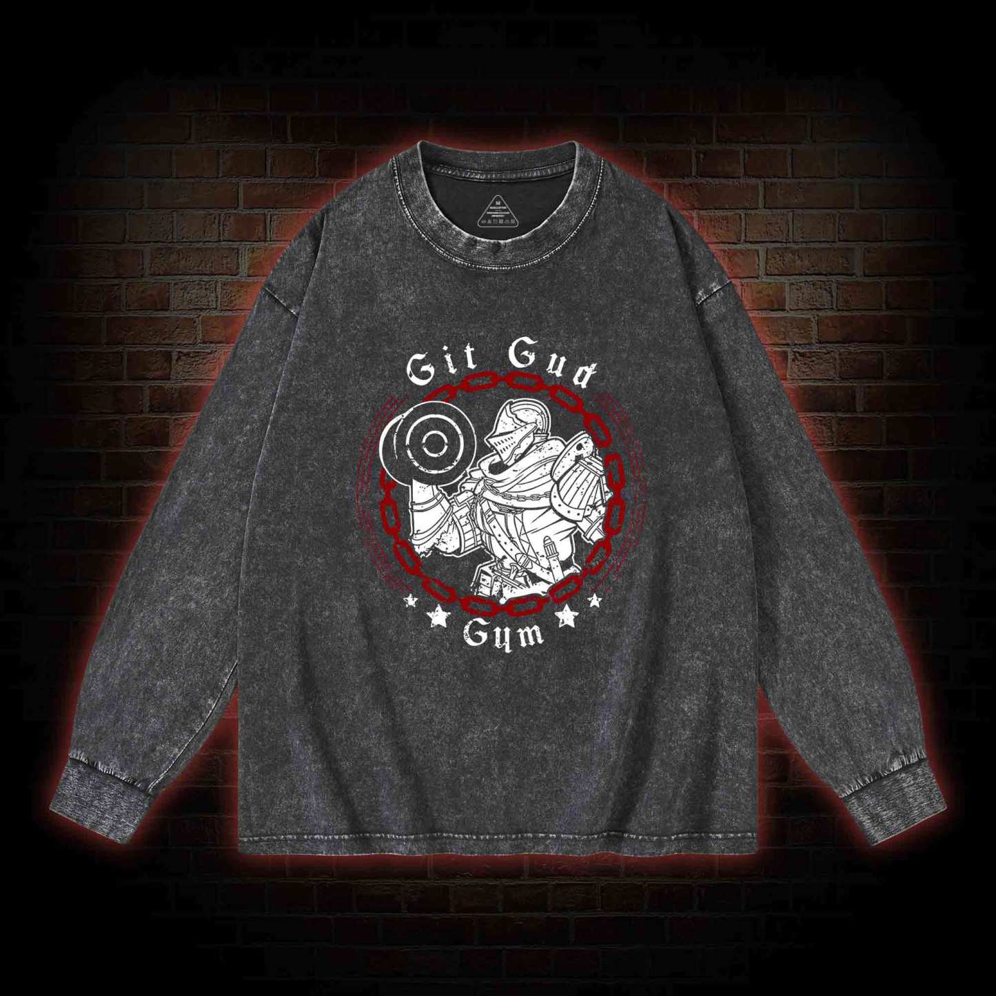 Git Gud Gym Washed Long-Sleeve T-shirt