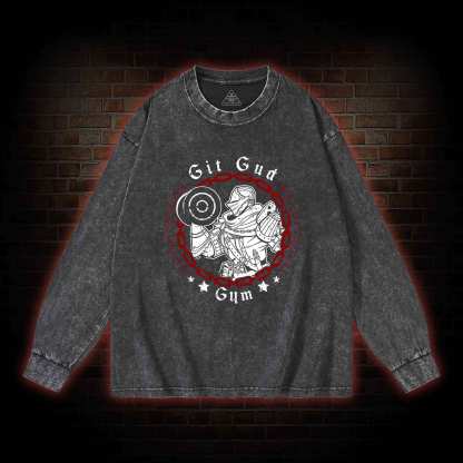 Git Gud Gym Washed Long-Sleeve T-shirt