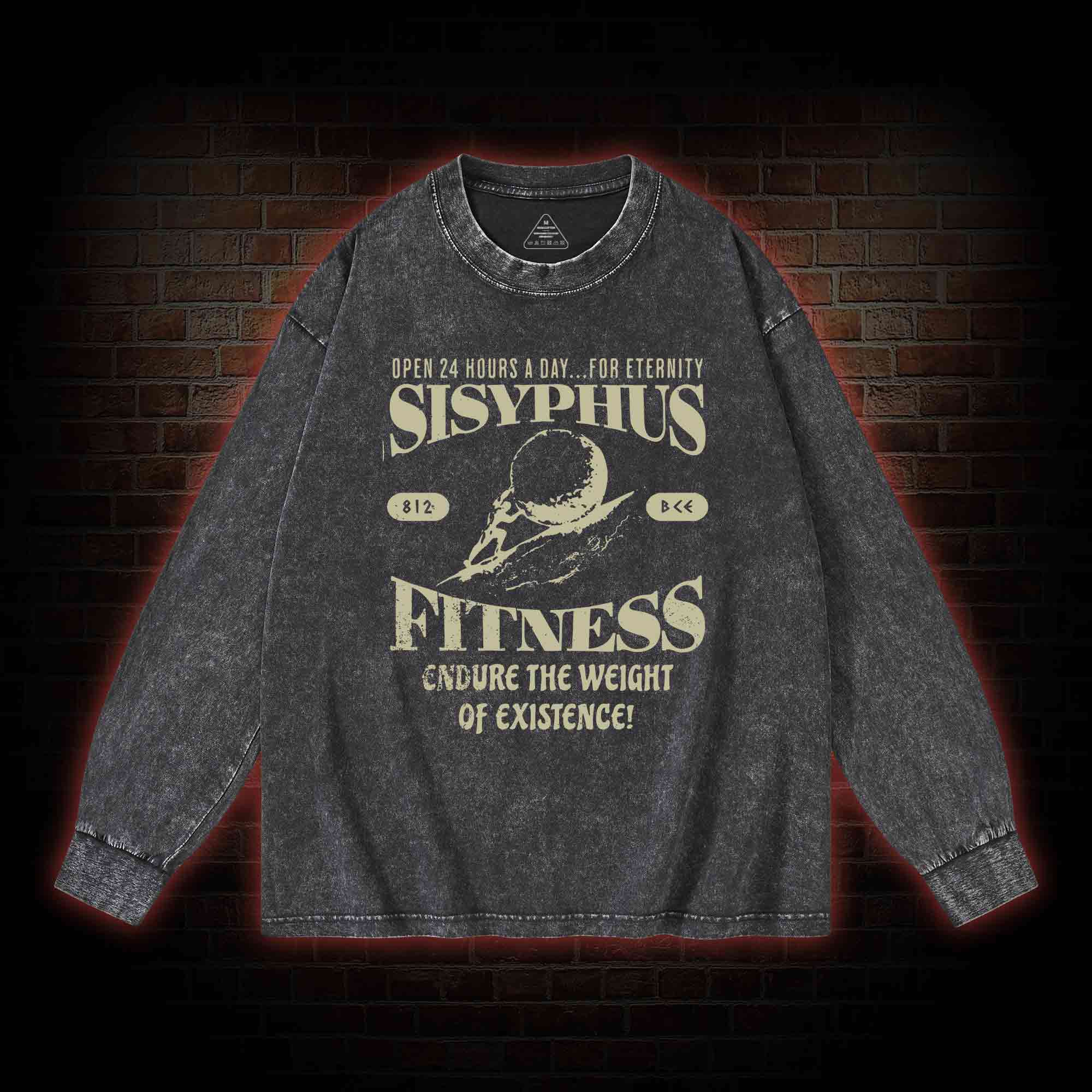 Sisyphus Fitness Washed Long-Sleeve T-shirt
