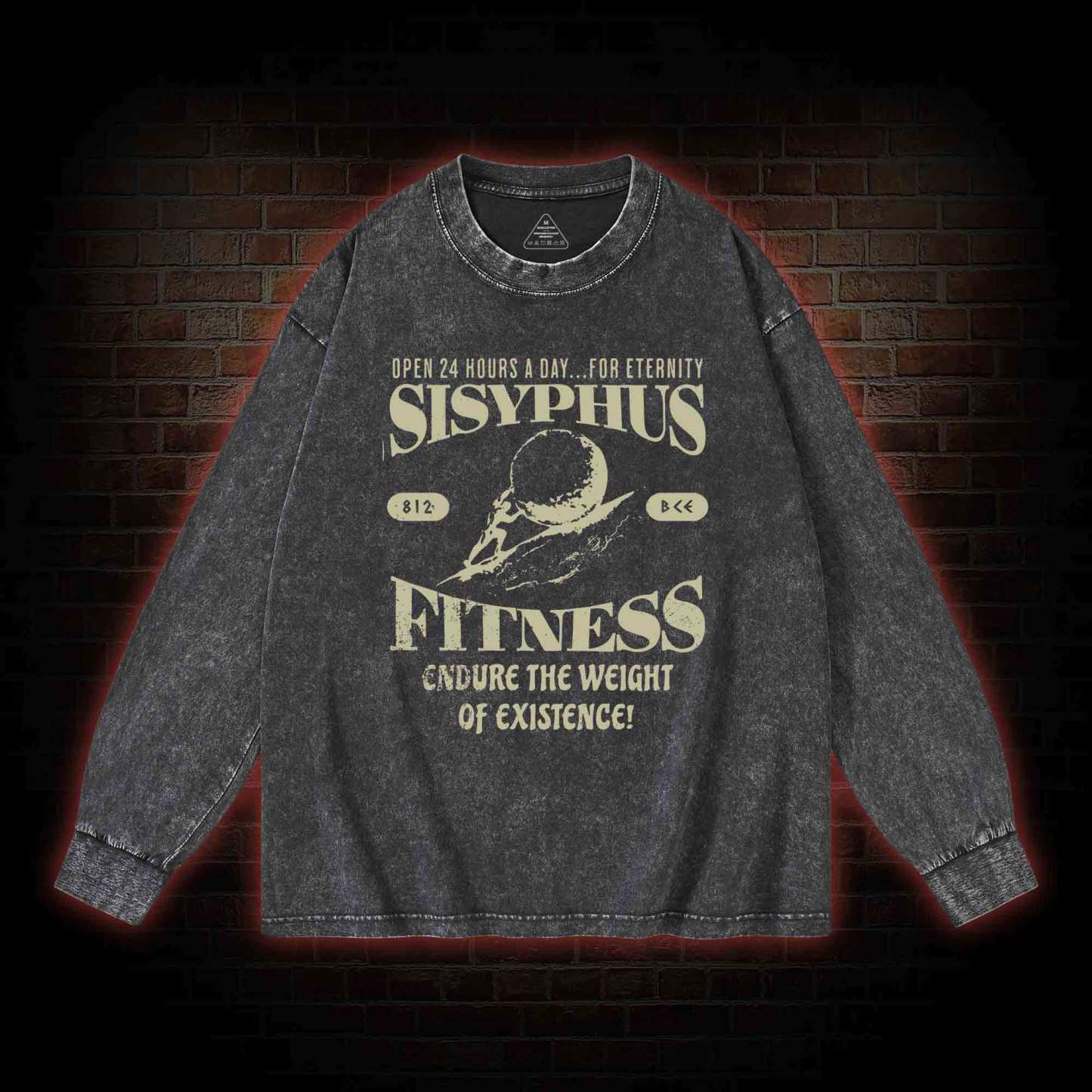 Sisyphus Fitness Washed Long-Sleeve T-shirt