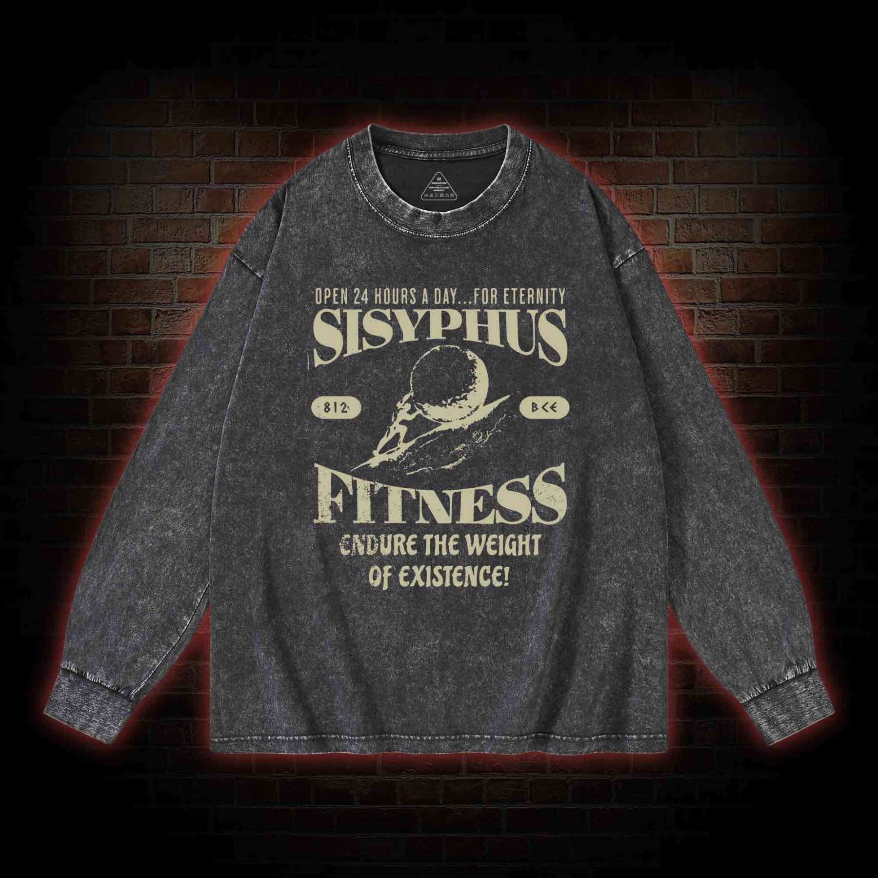 Sisyphus Fitness Washed Long-Sleeve T-shirt