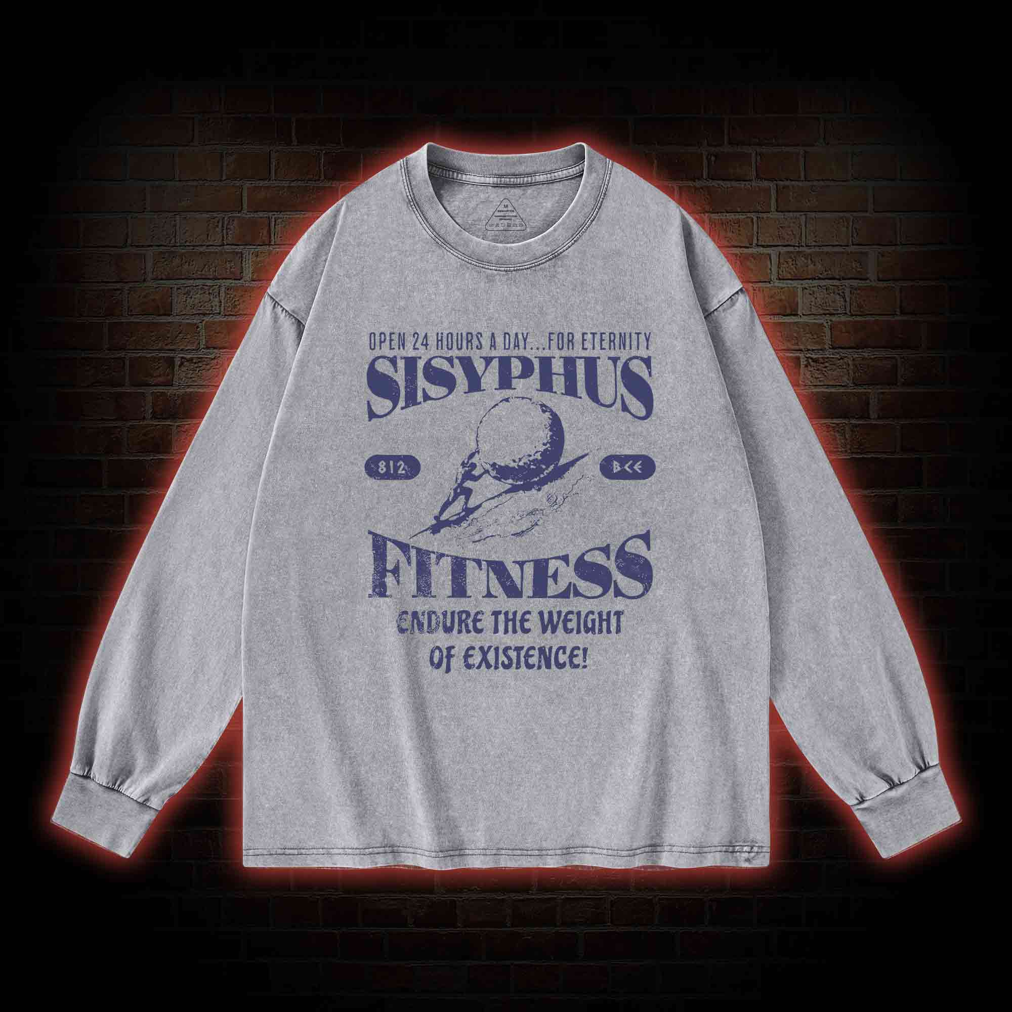 Sisyphus Fitness Washed Long-Sleeve T-shirt