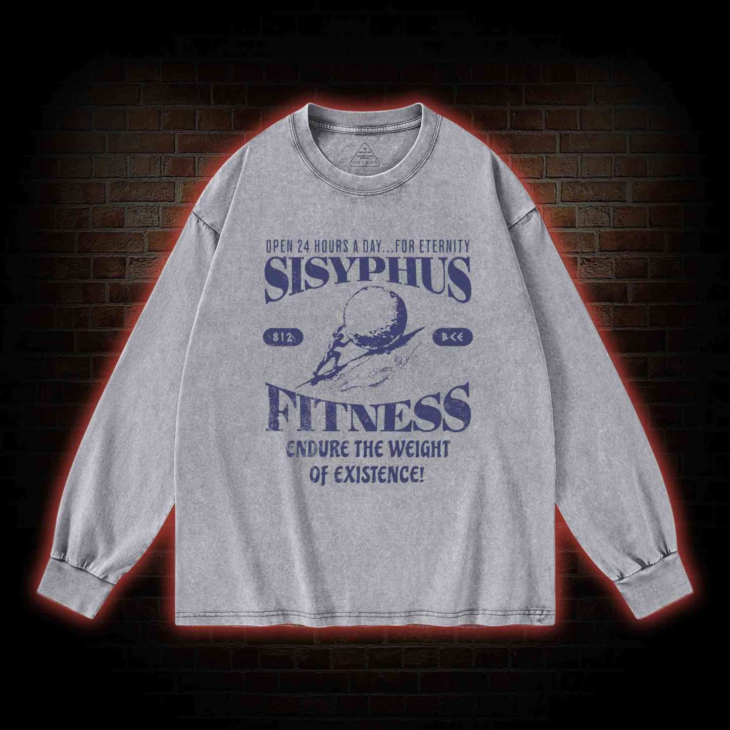 Sisyphus Fitness Washed Long-Sleeve T-shirt