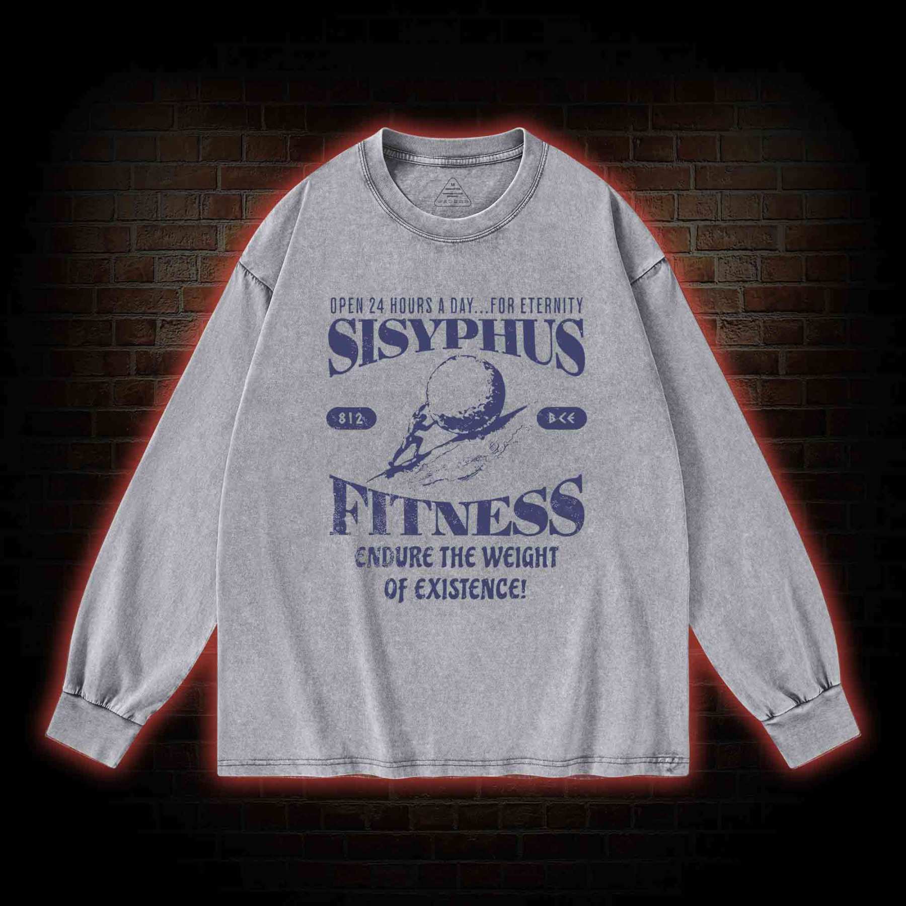 Sisyphus Fitness Washed Long-Sleeve T-shirt