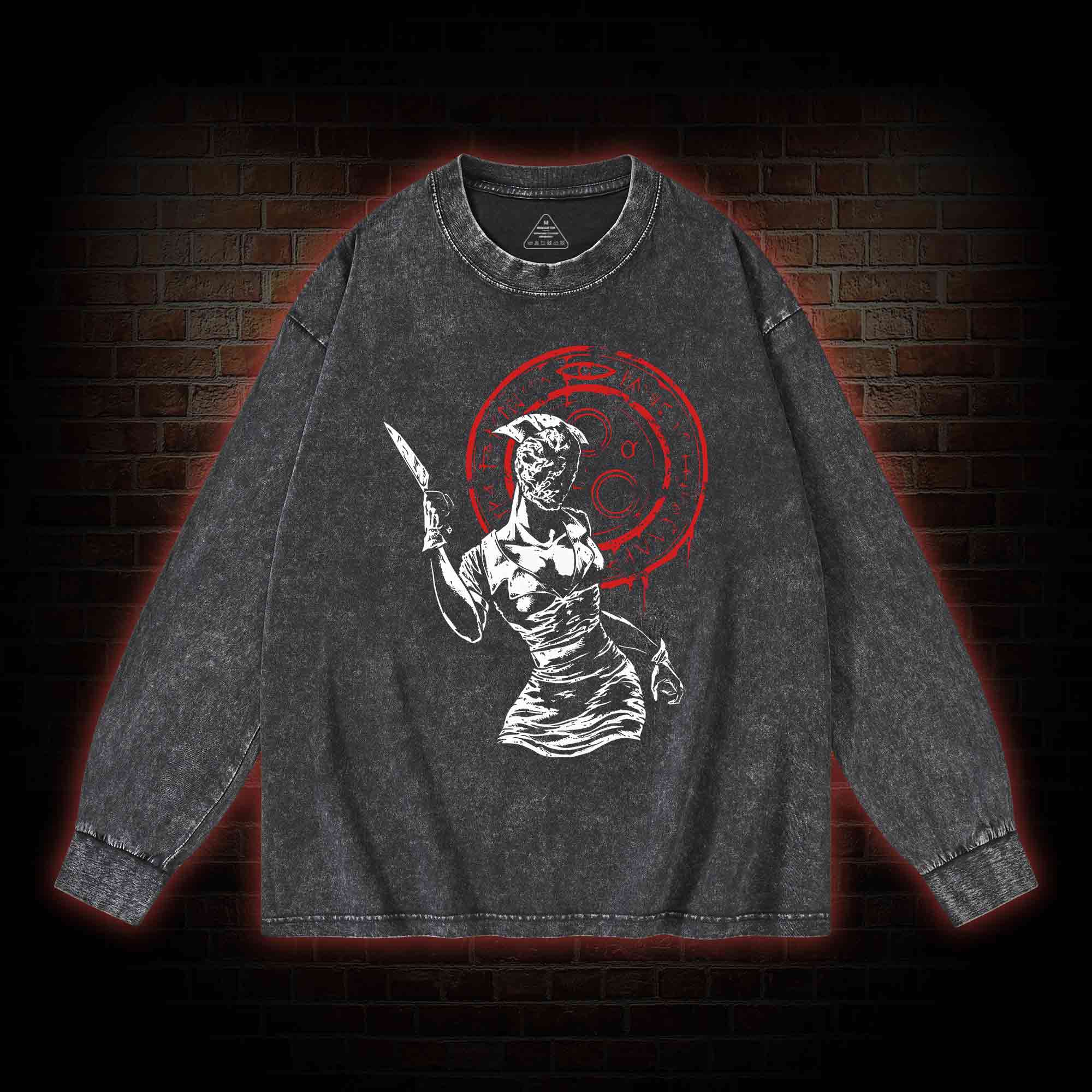 Hell-o Nurse! Washed Long-Sleeve T-shirt