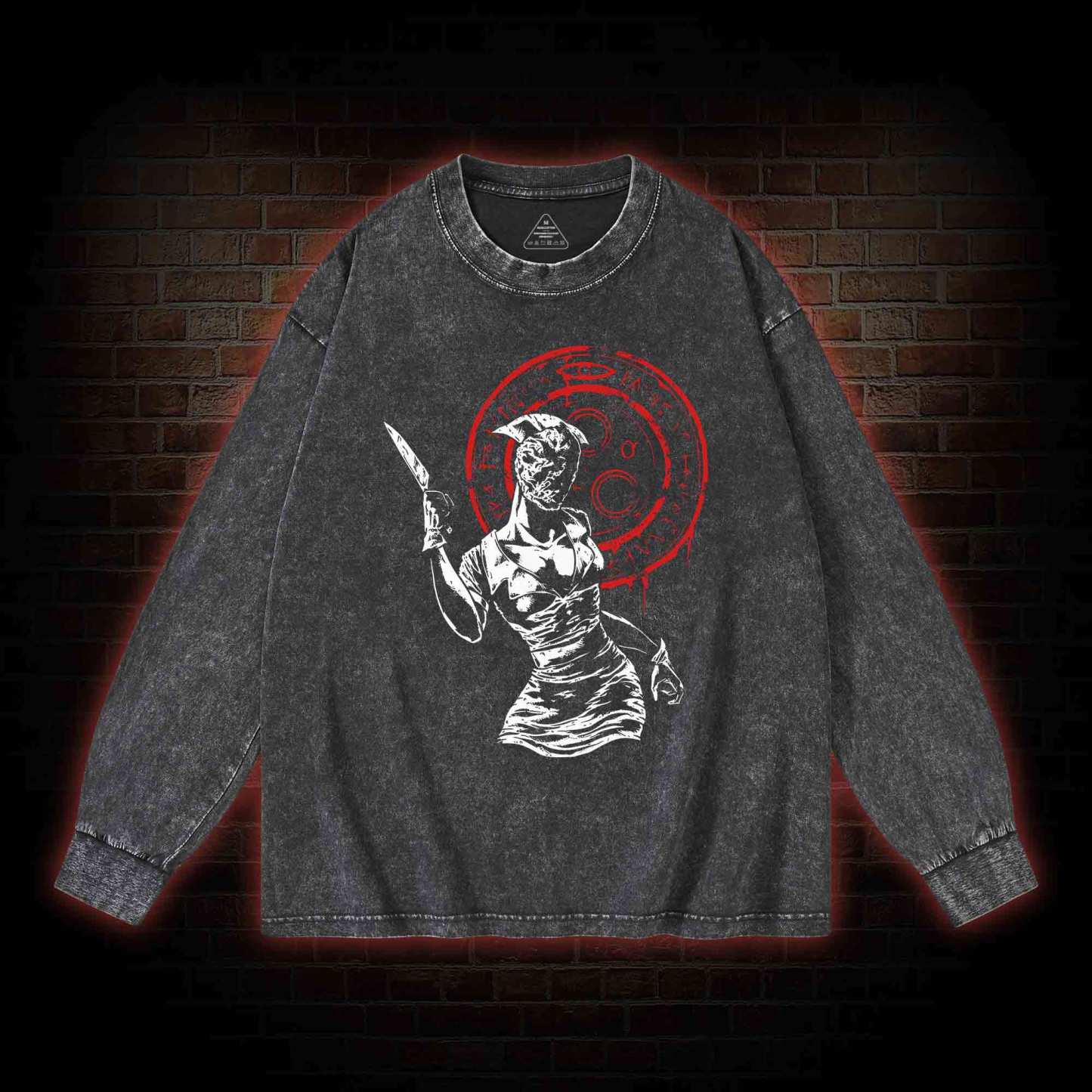 Hell-o Nurse! Washed Long-Sleeve T-shirt