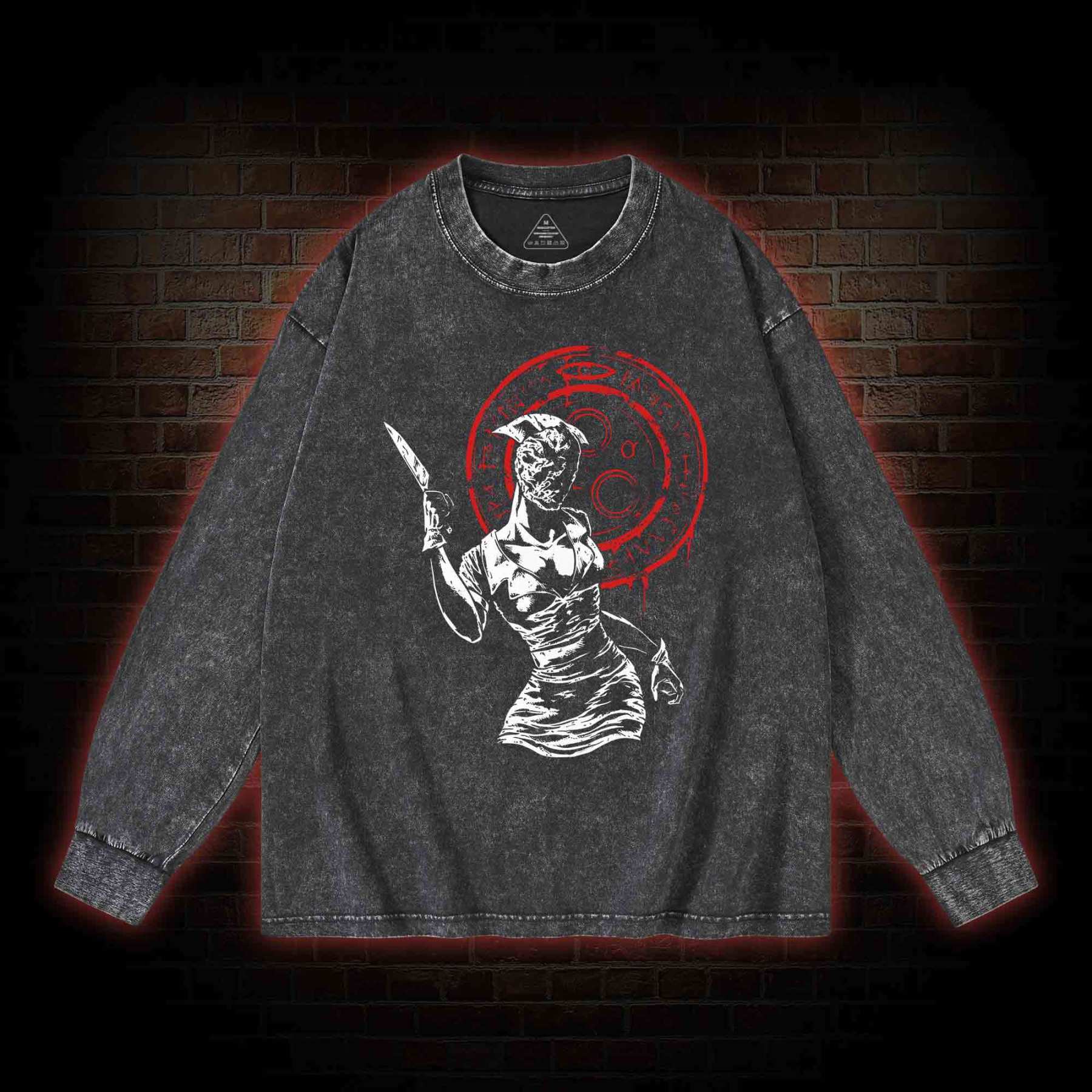 Hell-o Nurse! Washed Long-Sleeve T-shirt