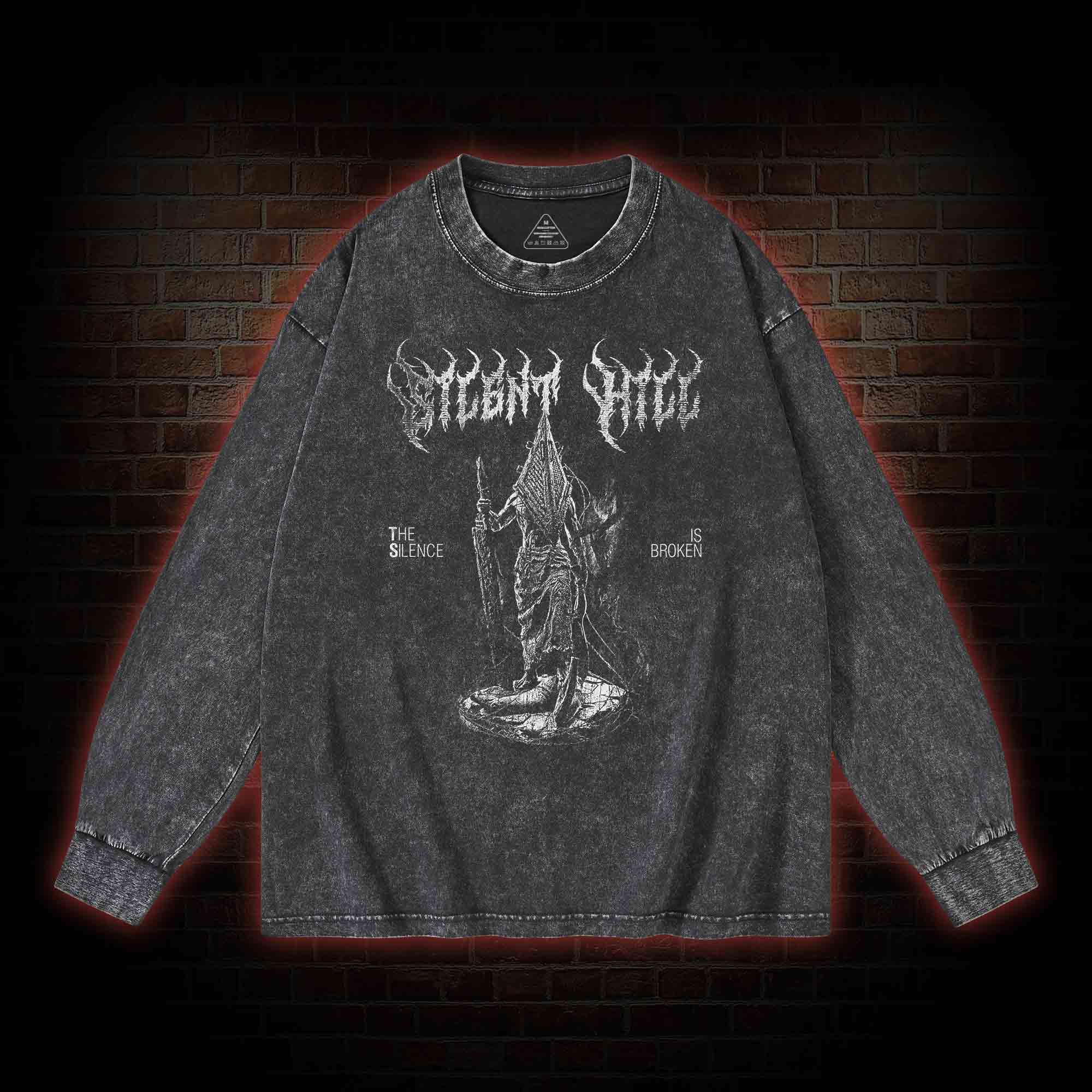 The Silent Is Broken Washed Long-Sleeve T-shirt