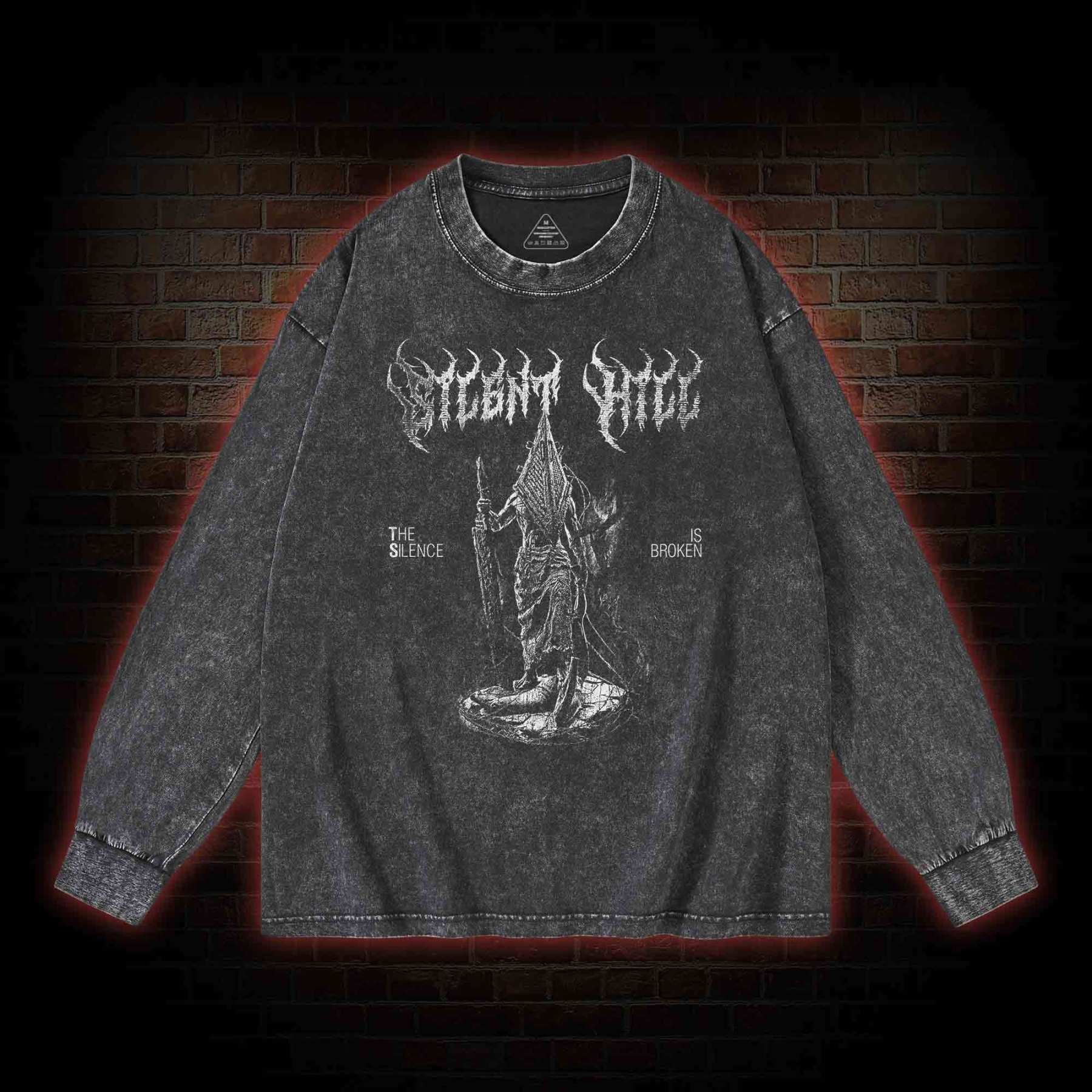 The Silent Is Broken Washed Long-Sleeve T-shirt