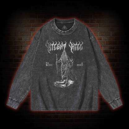 The Silent Is Broken Washed Long-Sleeve T-shirt