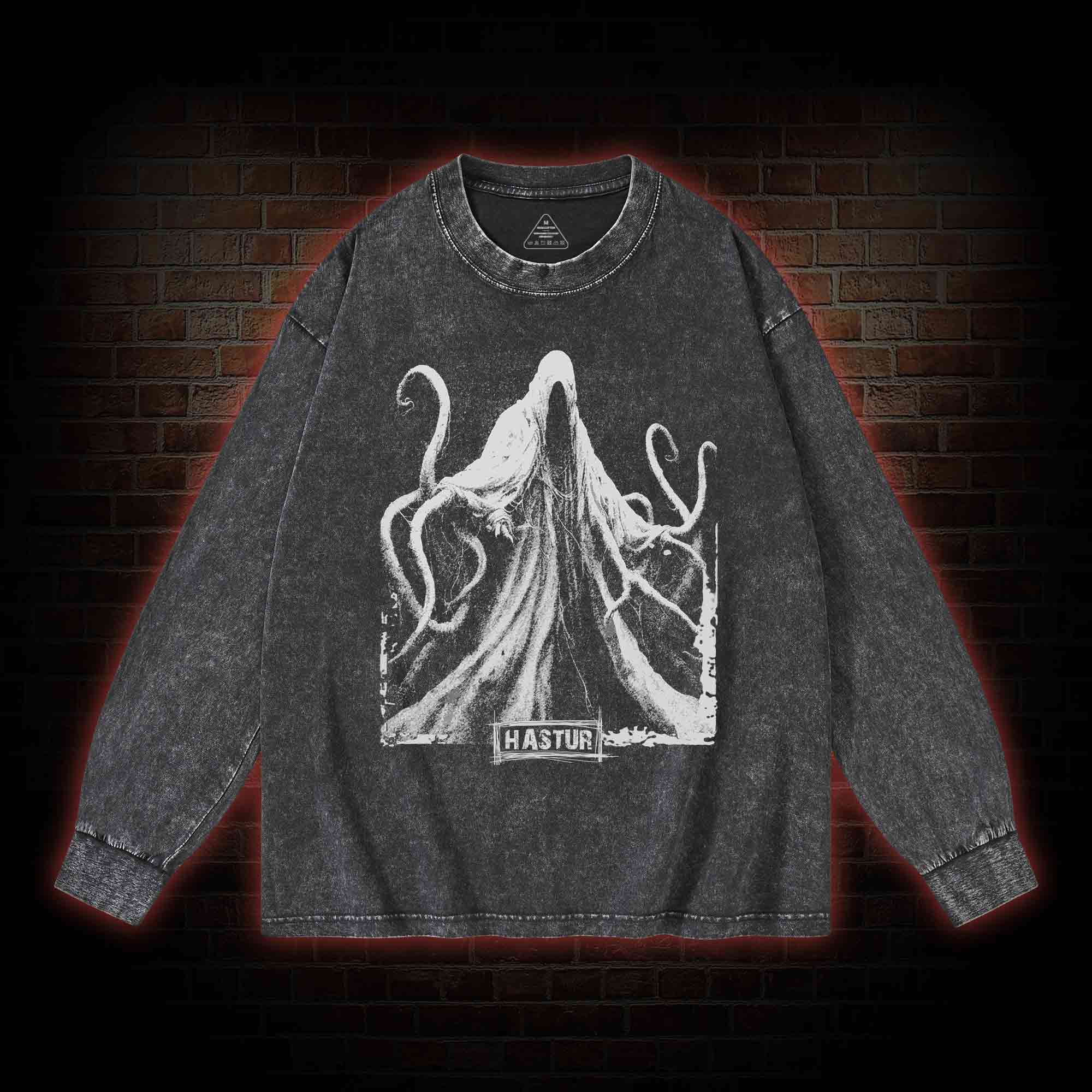 Hastur the Unspeakable Washed Long-Sleeve T-shirt