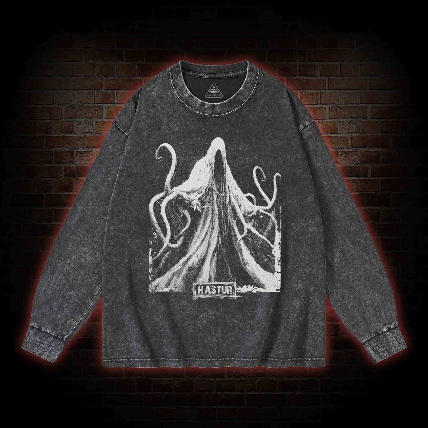Hastur the Unspeakable Washed Long-Sleeve T-shirt