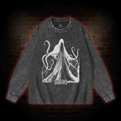 Hastur the Unspeakable Washed Long-Sleeve T-shirt