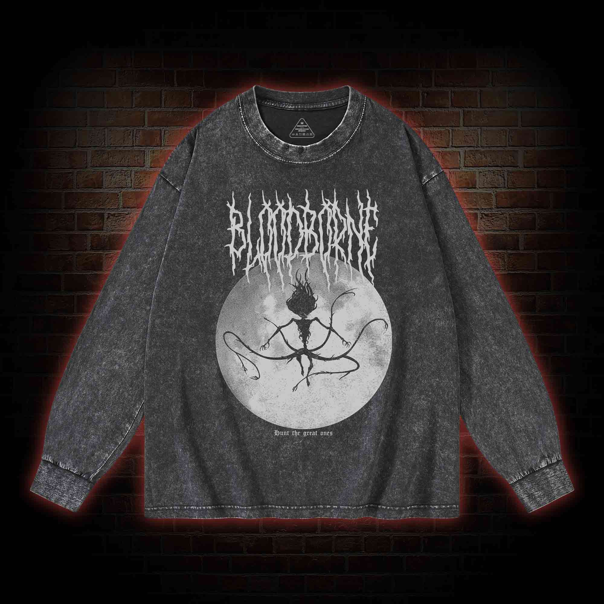 Hunt The Great Ones Washed Long-Sleeve T-shirt