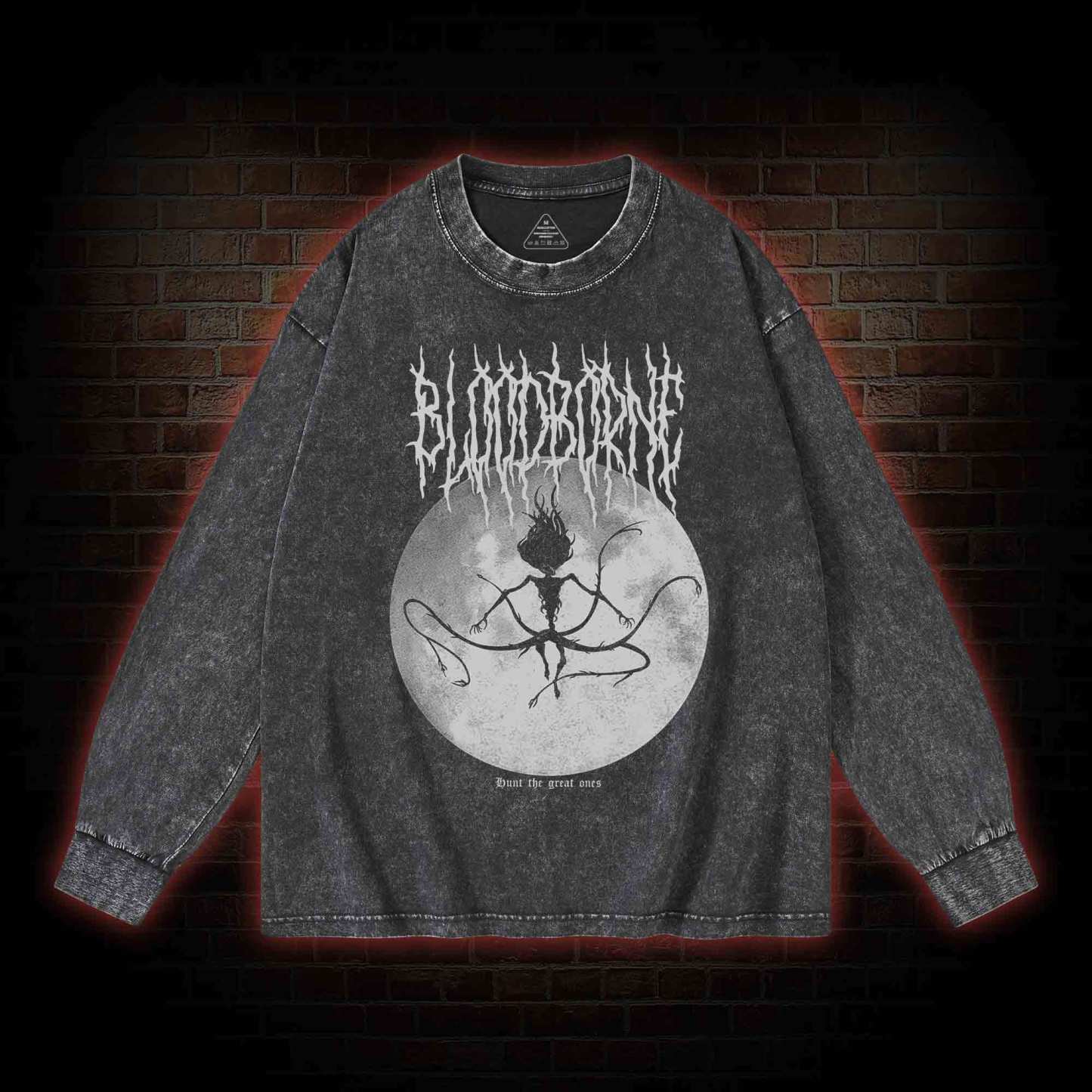 Hunt The Great Ones Washed Long-Sleeve T-shirt