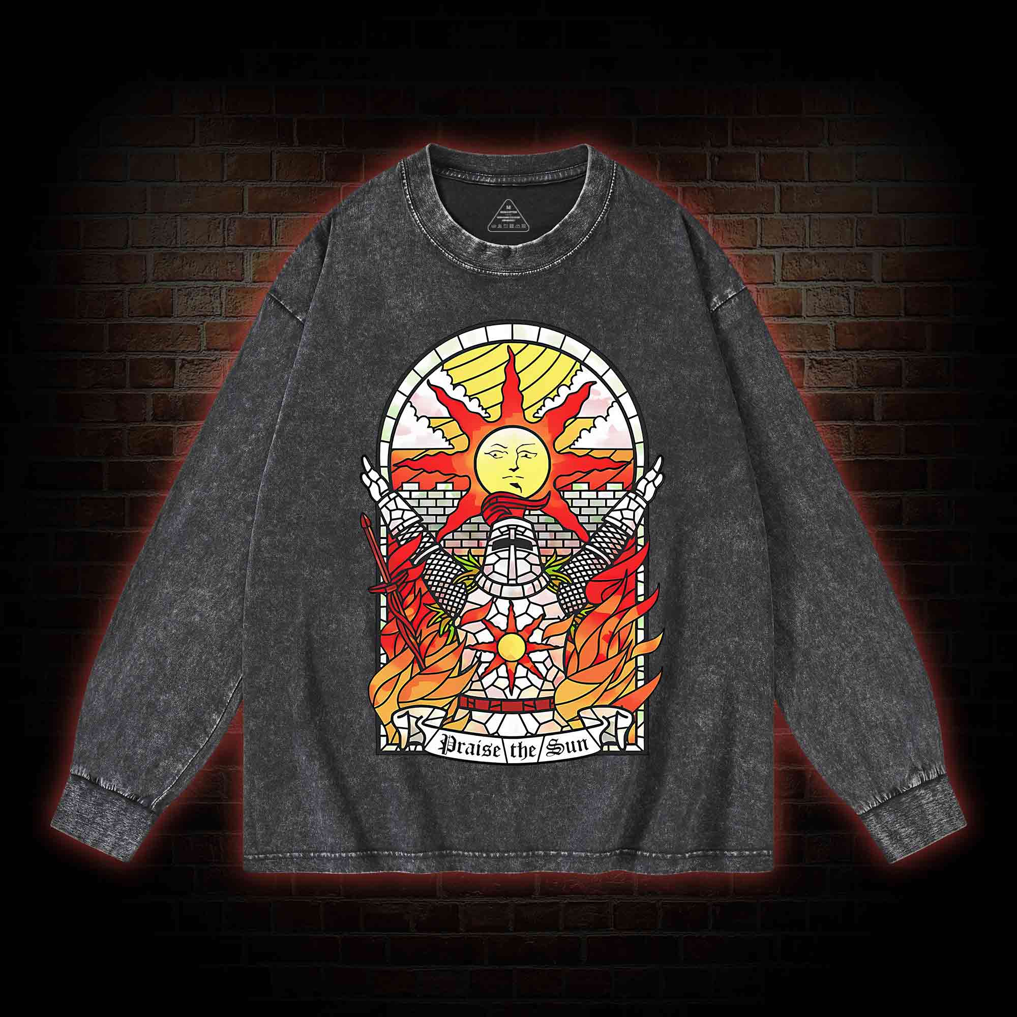 Praise the Sun Washed Long-Sleeve T-shirt