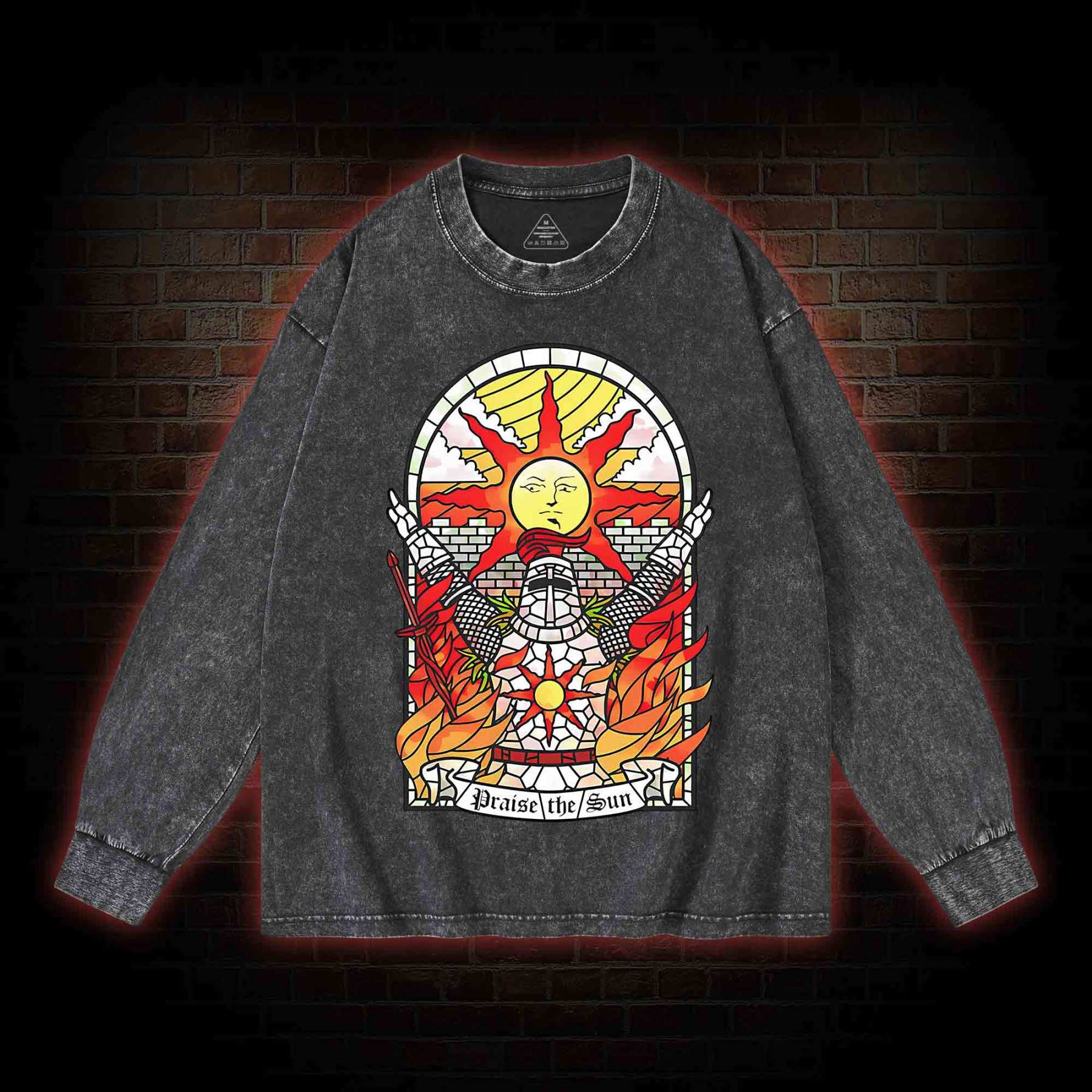 Praise the Sun Washed Long-Sleeve T-shirt