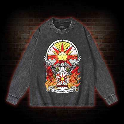 Praise the Sun Washed Long-Sleeve T-shirt