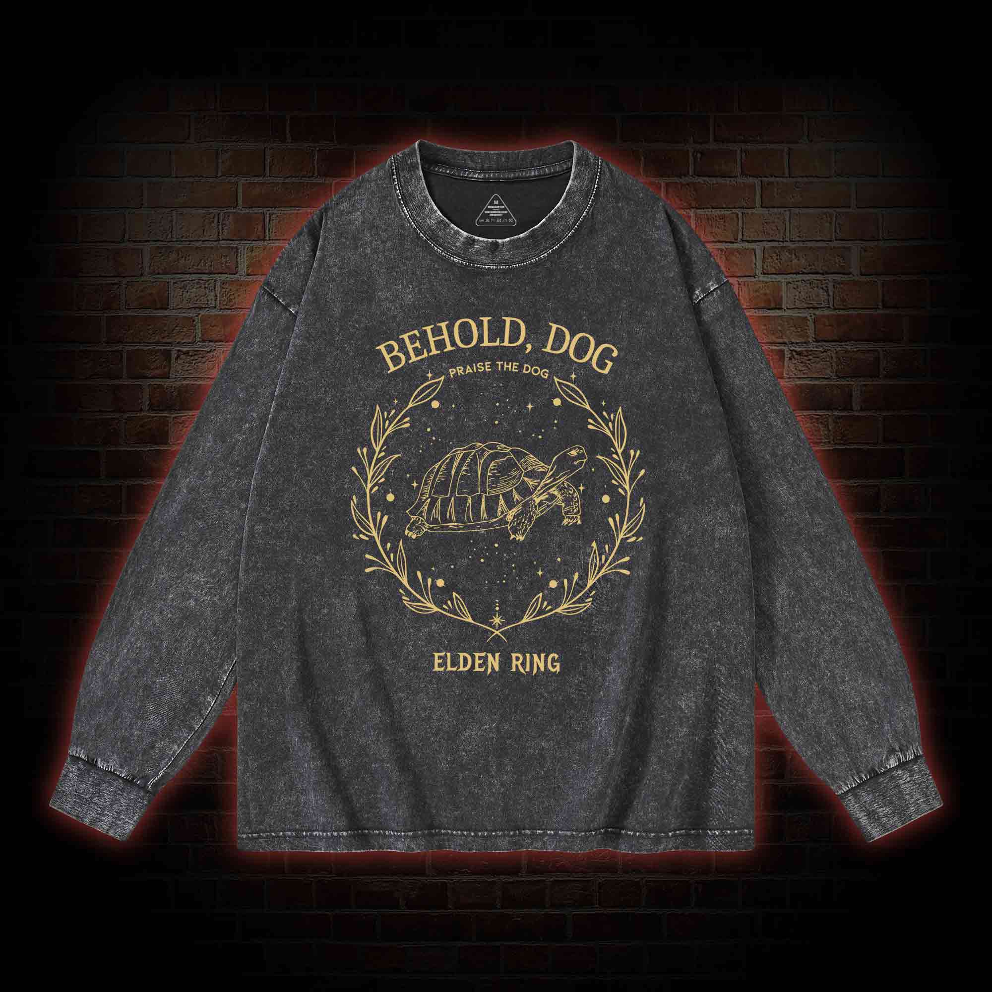 Behold Dog Washed Long-Sleeve T-shirt