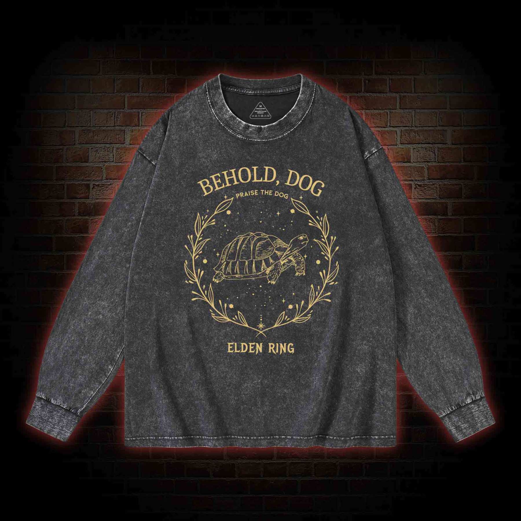 Behold Dog Washed Long-Sleeve T-shirt