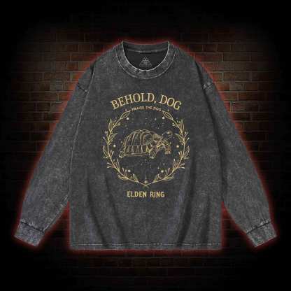 Behold Dog Washed Long-Sleeve T-shirt