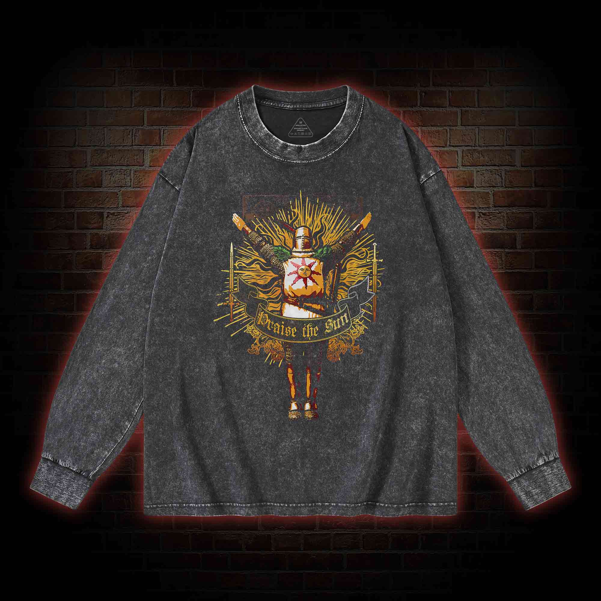 [Copy]Praise the Sun Washed Long-Sleeve T-shirt